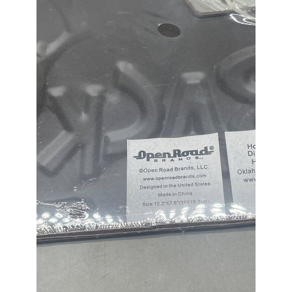 Tasmanian back off metal sign plaque open road brands hobby lobby 12x7.75" red R - Picture 6 of 6